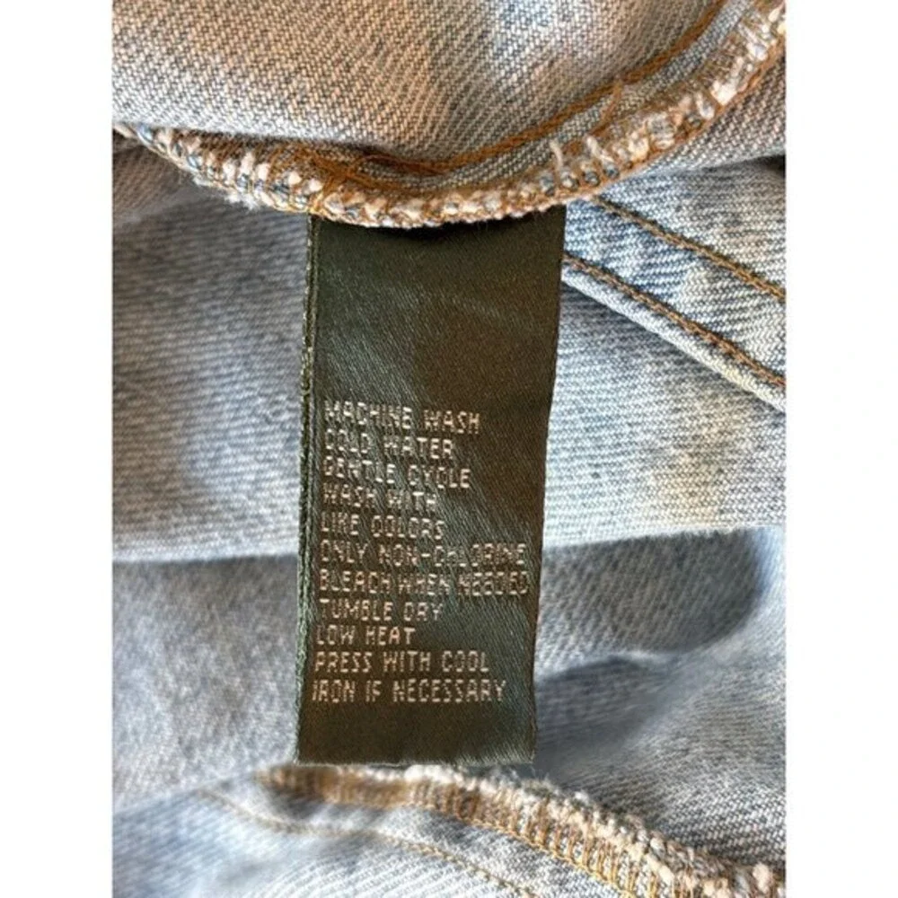 Lauren Jeans Co Size Small Ralph Lauren Womens Denim Jean Jacket Blue Mid Wash - Picture 10 of 10